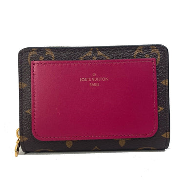 LOUIS VUITTON Folded wallet M82377 Monogram canvas Brown Monogram Portefeuille Lou Women Used Authentic
